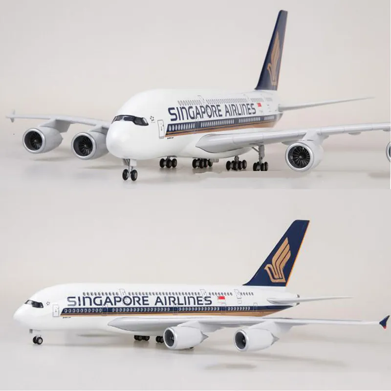 超大サイズ シンガポール航空 Airbus A380 1/160 モデルプレーン 1/160 Scale Airbus A380 Singapore Airlines Model - 50.5CM
