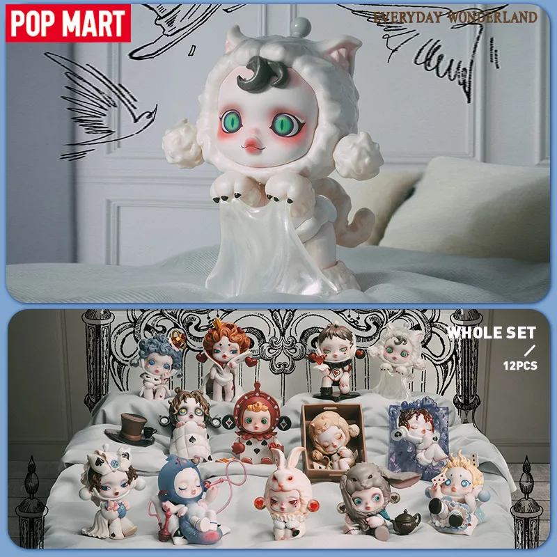 Boîte aveugle POP MART Skullpanda Everyday Wonderland Series Mystery Box 1PC / 12PCS Boîte aveugle POPMART Action Figure SP Figurine mignonne 230725