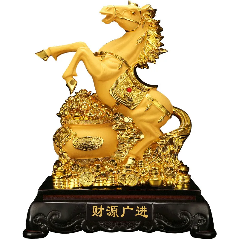 Decorative Objects Figurines Resin Horse Decoration Home Decoration Home Furniture Article Christmas Birthday Gift Lucky Items Digital Room Decoration 230726