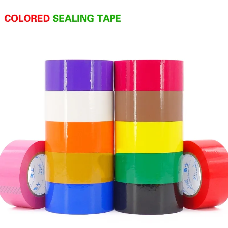 Color packing tape Red blue green orange Black packing tape with express