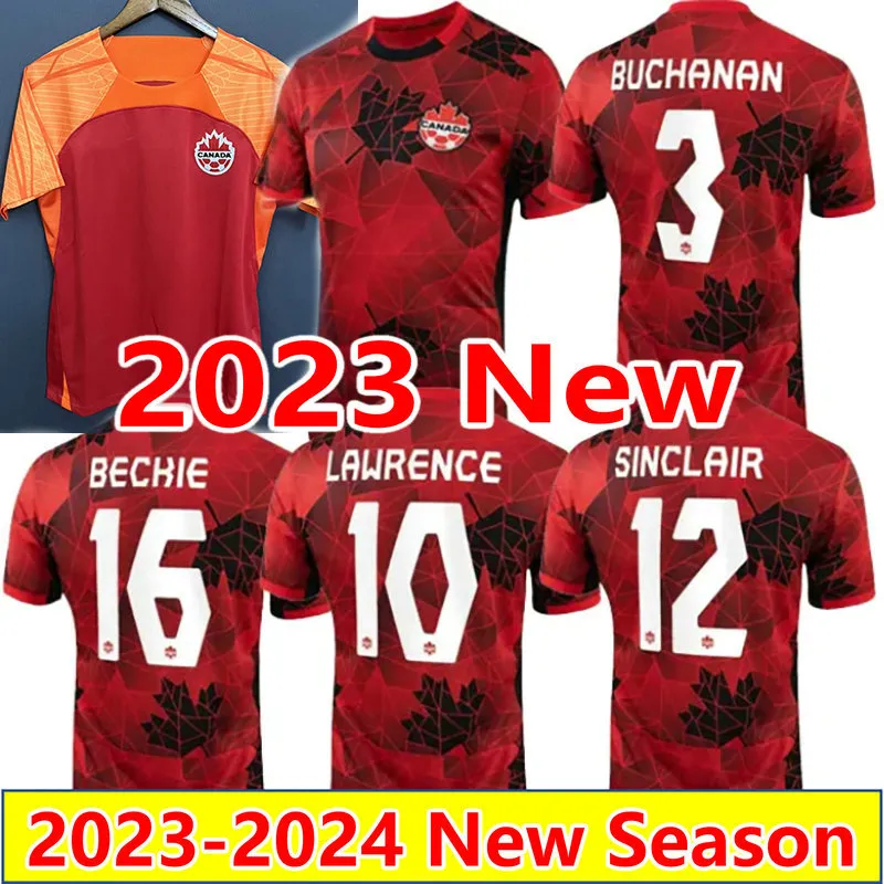 2023 Kanadyjskie koszulki piłkarskie Davies Maillots de Futol 22 23 24 David Larin Cavallini Eustaquio Hoilett Football koszulki Buchanan Laryea Men Men Mundurs