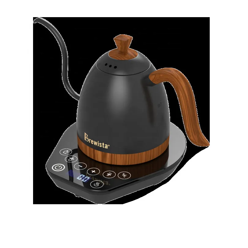 Kawy Brewista 0 6L 0 8L 1 0L GOSENECK STEALOMNE STEAL ELEKTRYCZNY KETTLE BREAWING Herbata LCD Precyzyjna cyfrowa temperatura 230725