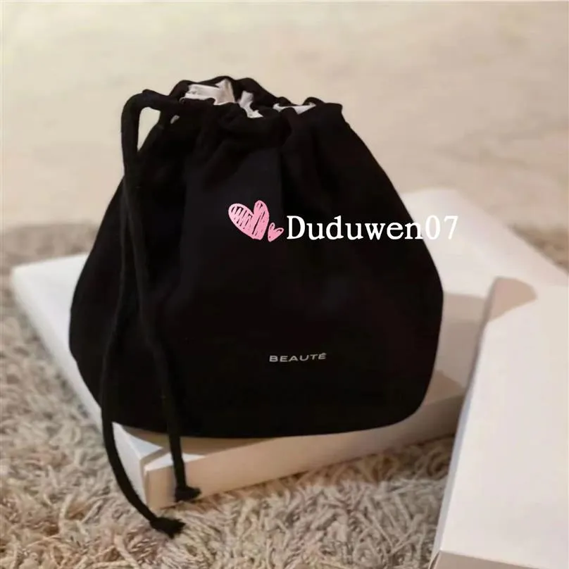 storage case beaute gifts home or travel bag canvas Drawstring fashion 2C makeup organizer including gift box 22X16 5cm new295C