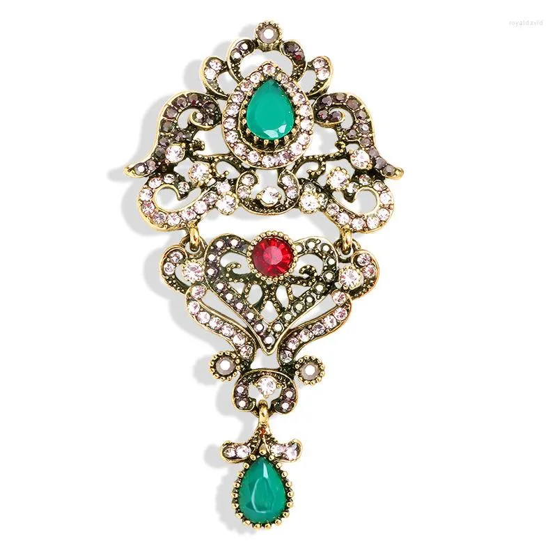 Brooches MITTO DESIGNED FASHION JEWELRIES AND ACCESSORIES RHINESTONES PAVED BAROQUE ROYAL COURT STYLE HIGH-GRADE VINTAGE BROOCH