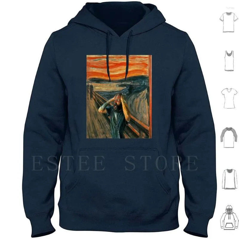 Sweats à capuche homme The Scream ( ) Poshop