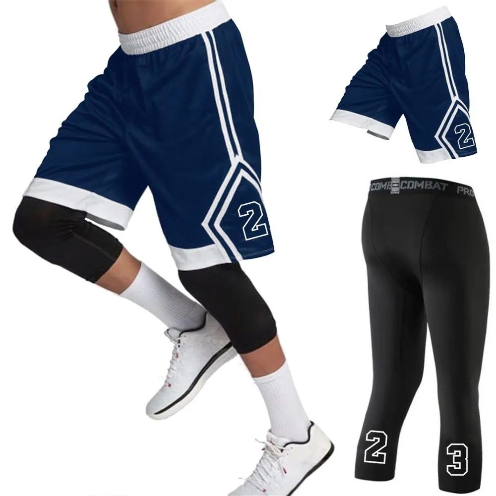 Ensembles de shorts de basket-ball pour hommes professionnels des TNO