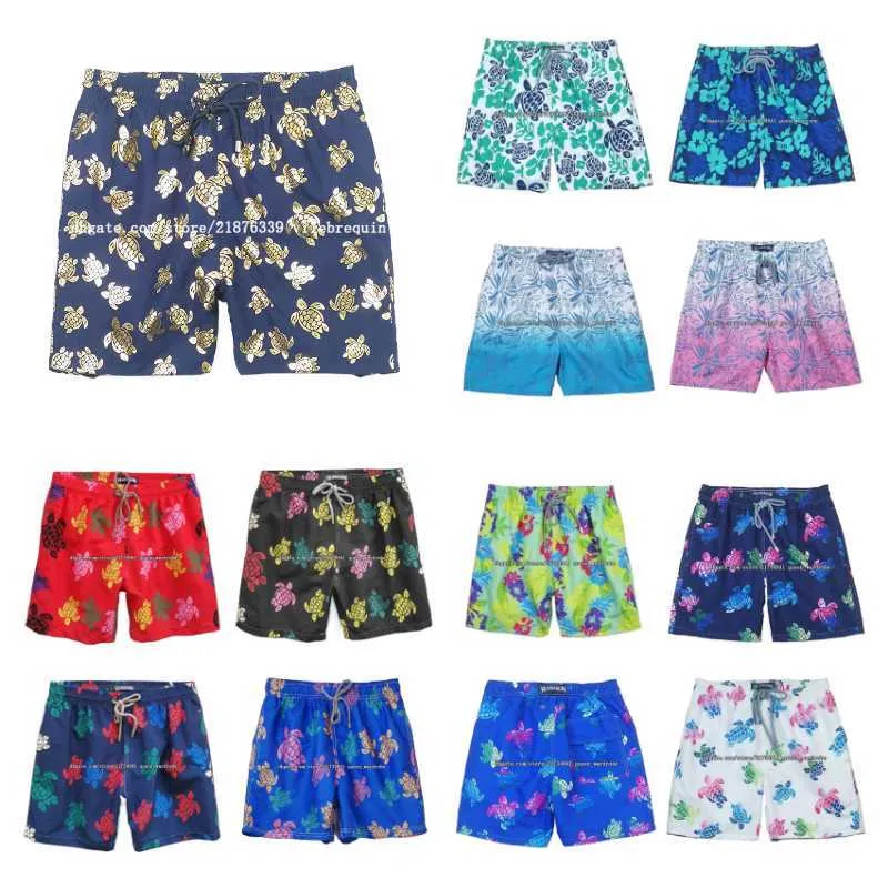 Strand herenshorts Vilbrequin Bermuda Pantaloncini Boardshorts Villebrequin Trunks Heren Surfkleding Bermuda's Korte Turtles Zomer