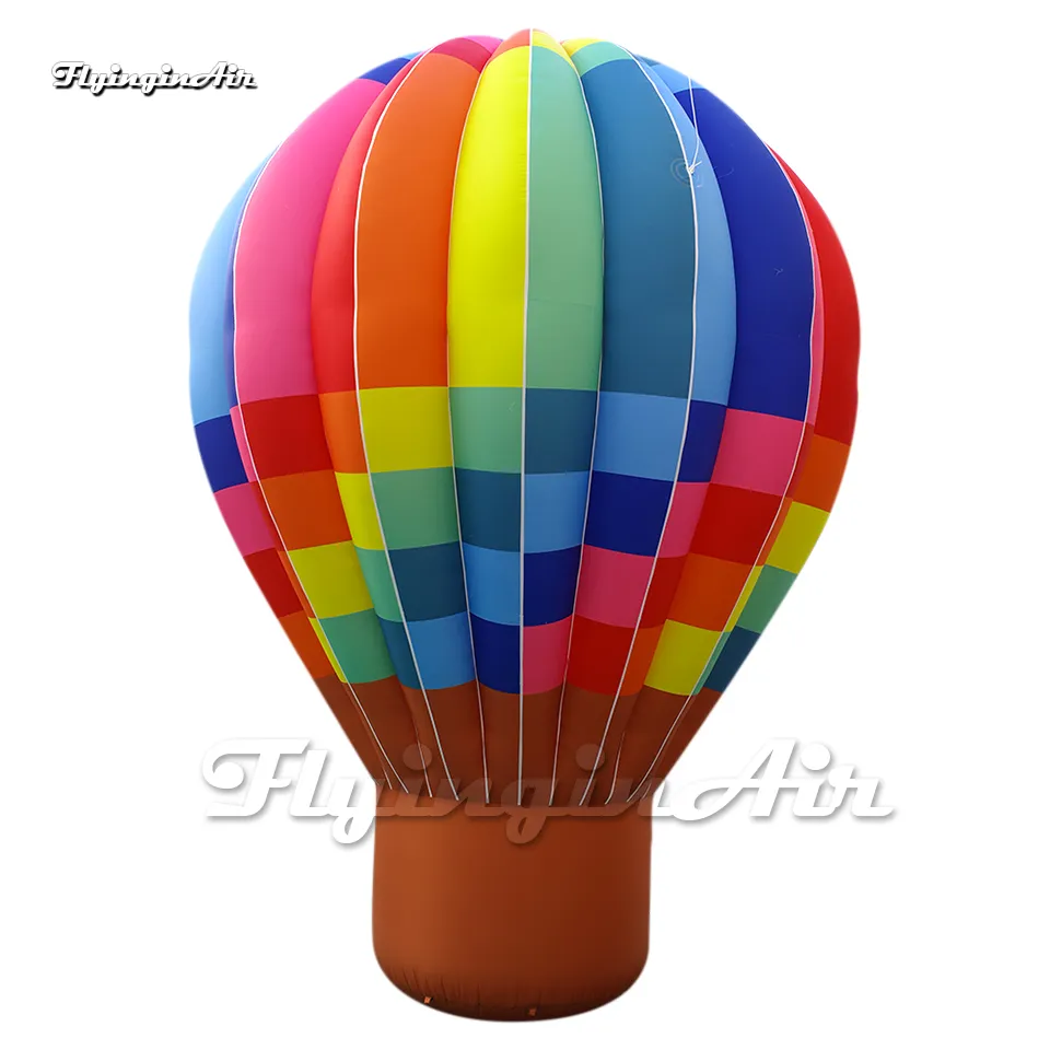 Fantastic Large Colorful Advertising Inflatable Fire Ballon Air Ground Hot Balloon Model For Event