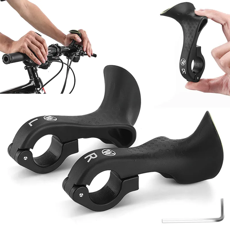 DHgate 2024Mountain Bike Handlebar Grips Luminous Nylon MTB Road Bike Vice Handlebar MTB Bicycle Accessories Black Sports Outdoors
