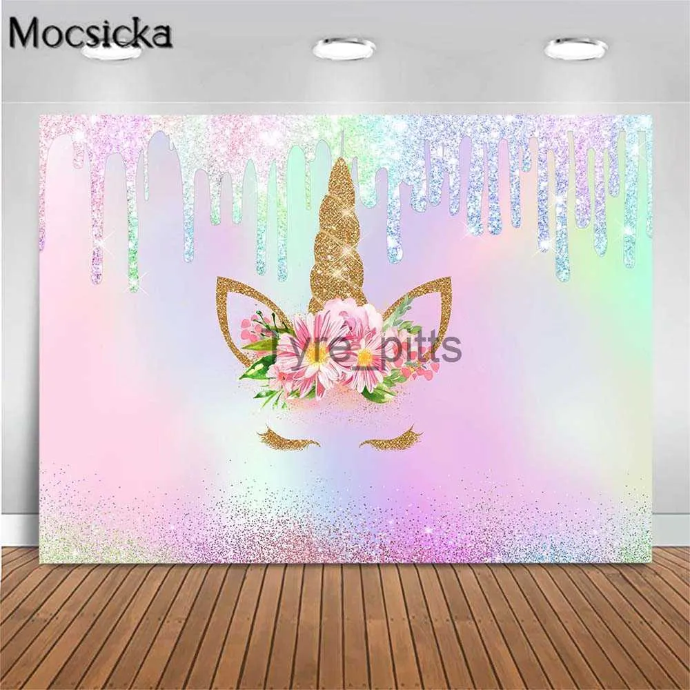 Rainbow Unicorn Backdrop for Girls Unicorn Party Decorations  Cute Rainbow Banner for Children's Birthday Party Background Decorations :  Electronics