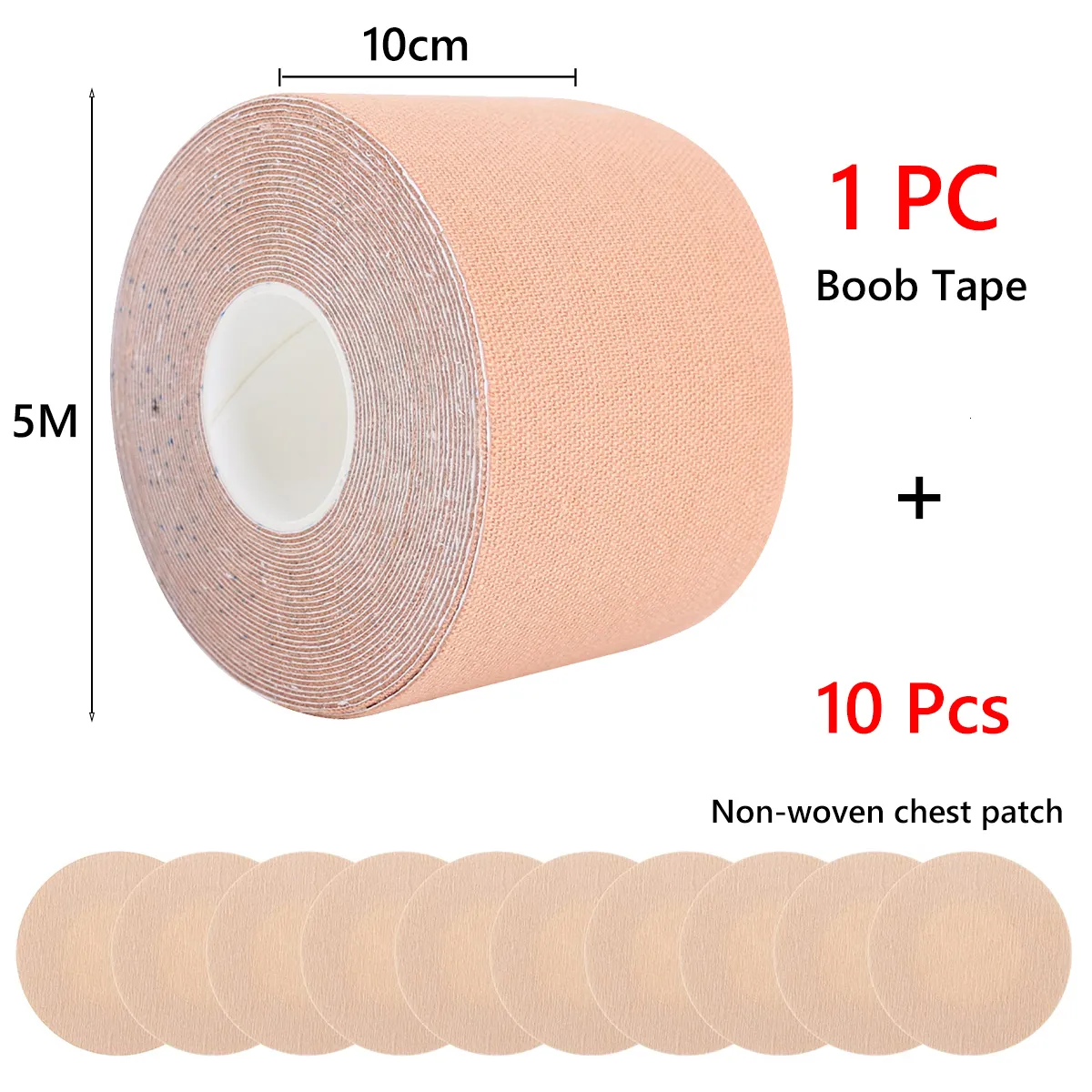 Boob Tape Breast Lift Tape Women Adhesive Invisible Bra Nipple Pasties  Covers Breast Push Up Bralette Strapless Pad Sticky