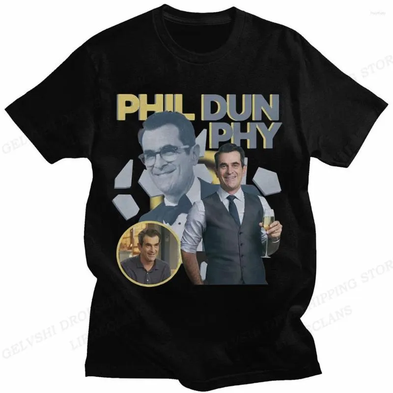 Heren T Shirts Phil Dunphy Gedrukt T-shirt Casual Stijl Straat Kleding Zomer Korte Mouw T-shirts 2023 Mode Ster Tops