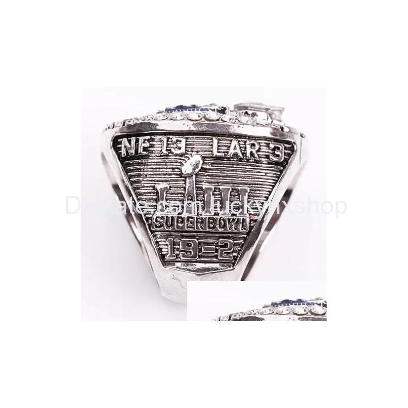 Cluster Rings Fanscollection Of Souvenirs New England - Season Patriot S Championship Ring Tideholiday Gifts For Friends Drop Delivery Dha8M