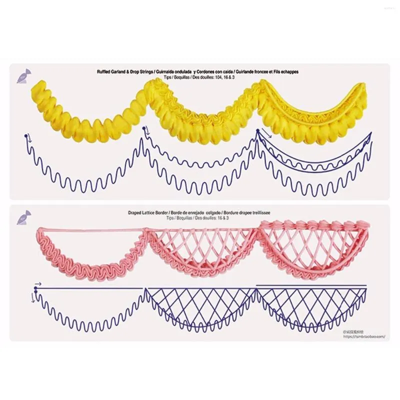 Bakningsverktyg Cake Decorating Piping Practice Ritningar Diy Pastry Kit för leveranser