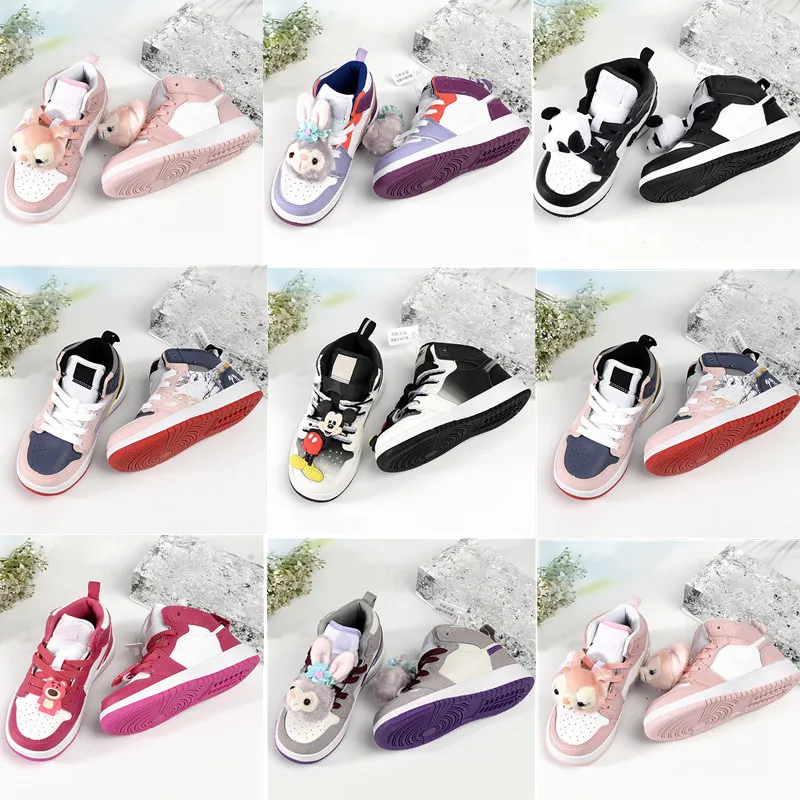 Cartoon Newborn Baby Kids Basketball Shoes Preschool Gradeschool
