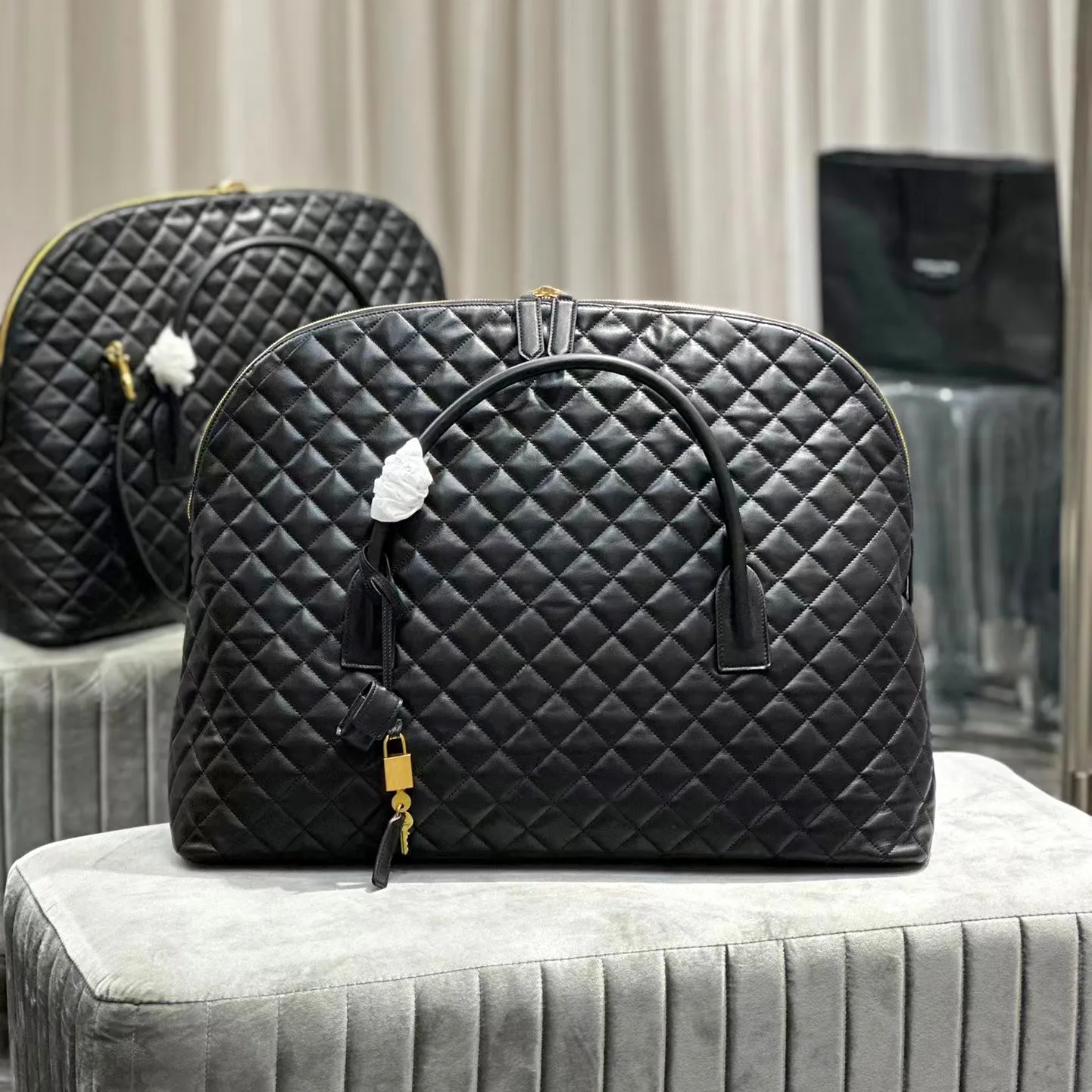 Duffle Выходной Женский Покупатель Es Стеганая Кожаная Дорожная.