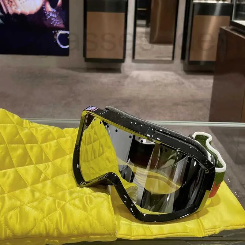 Okulary przeciwsłoneczne projektant 2023 Nowe damskie okulary na zewnątrz szklanki narciarski