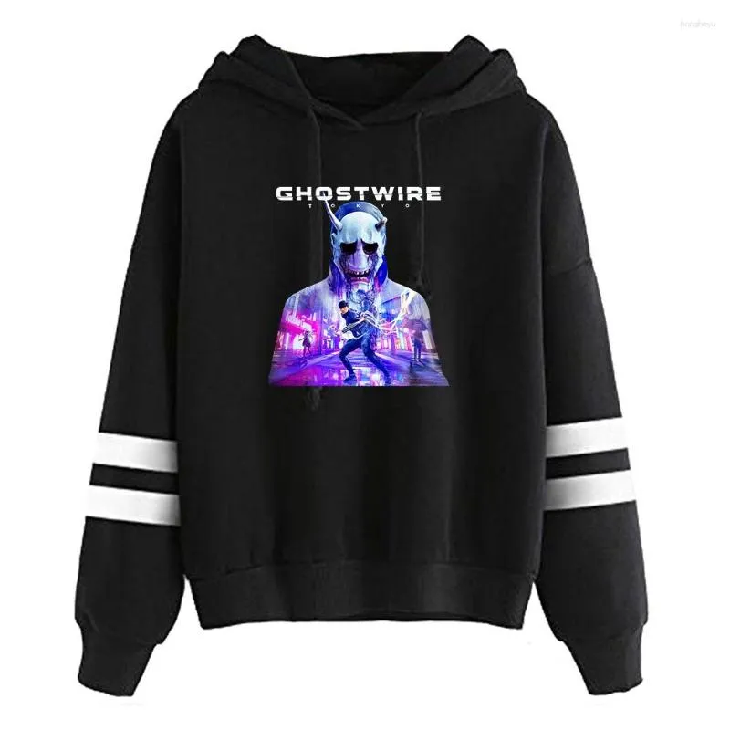 Herren Hoodies Ghostwire Tokyo Game Hoodie Sweatshirts Herbst Winter Mode Streetwear Coole Logo Pullover