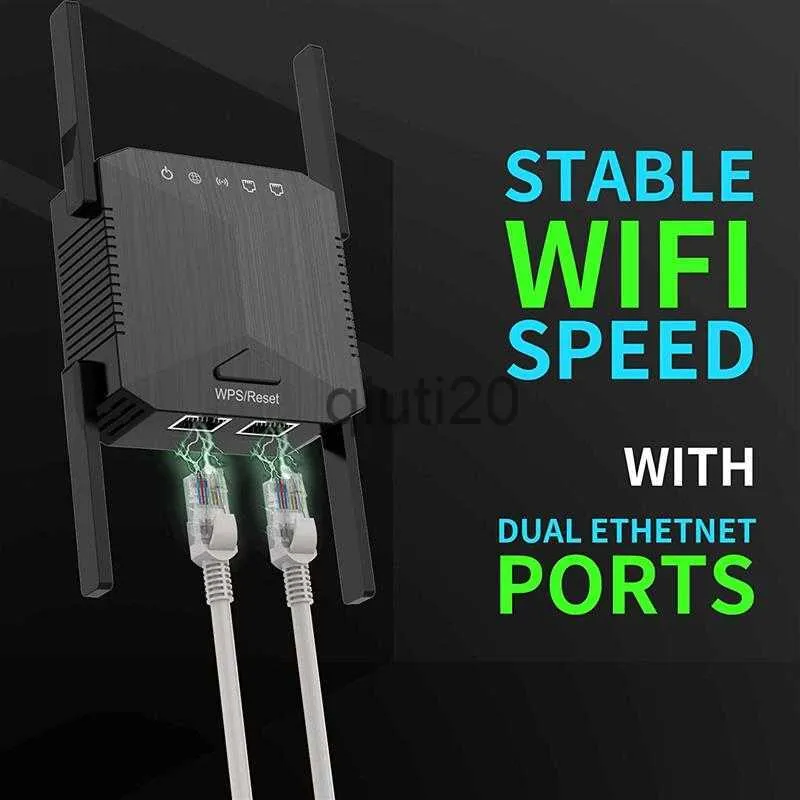 WiFi Extender Signal Booster Up to 3000sq.ft and 30 Devices, WiFi Range  Extender, Wireless Internet Repeater, Long Range Amplifier with Ethernet  Port