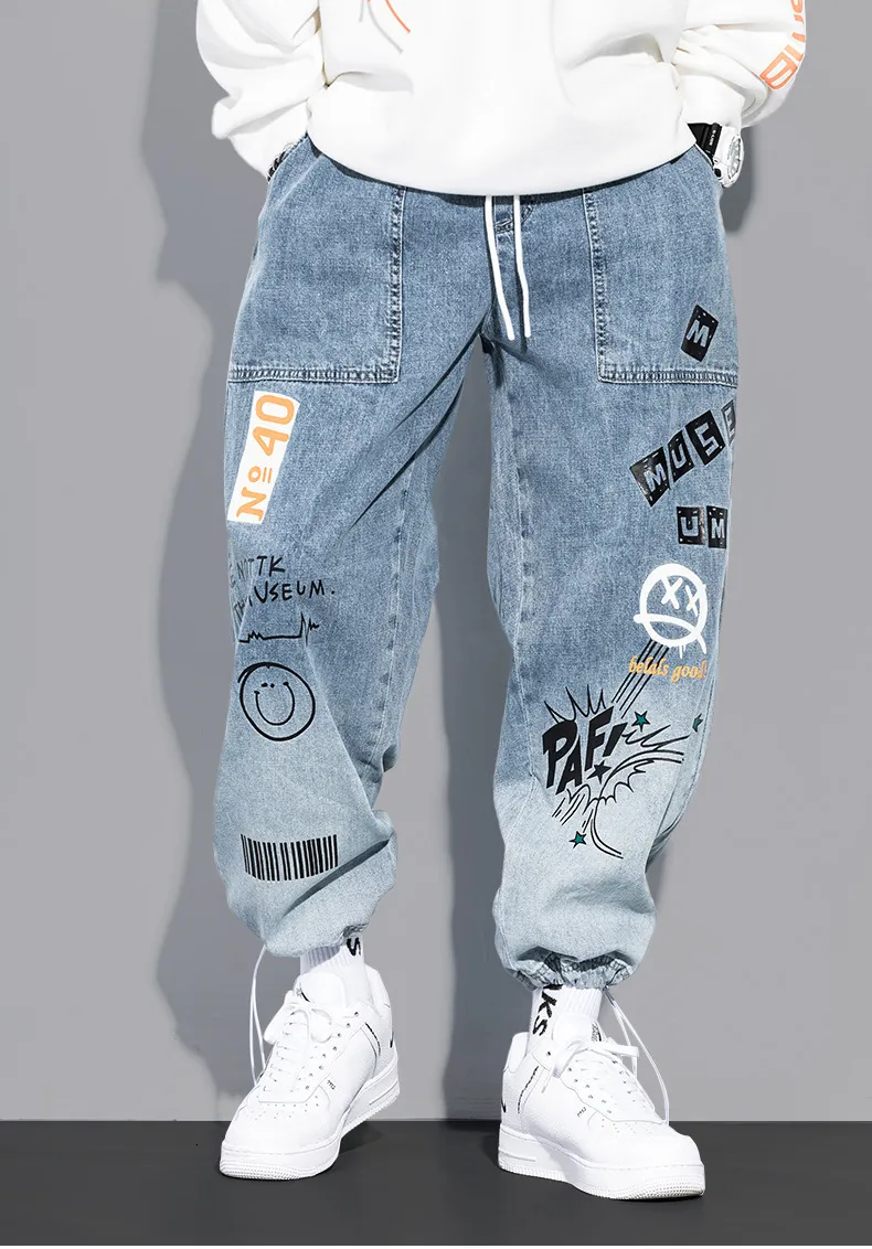 4 Pcs Set Hip Hop New Spring Autumn Men's Denim Jacket Holes