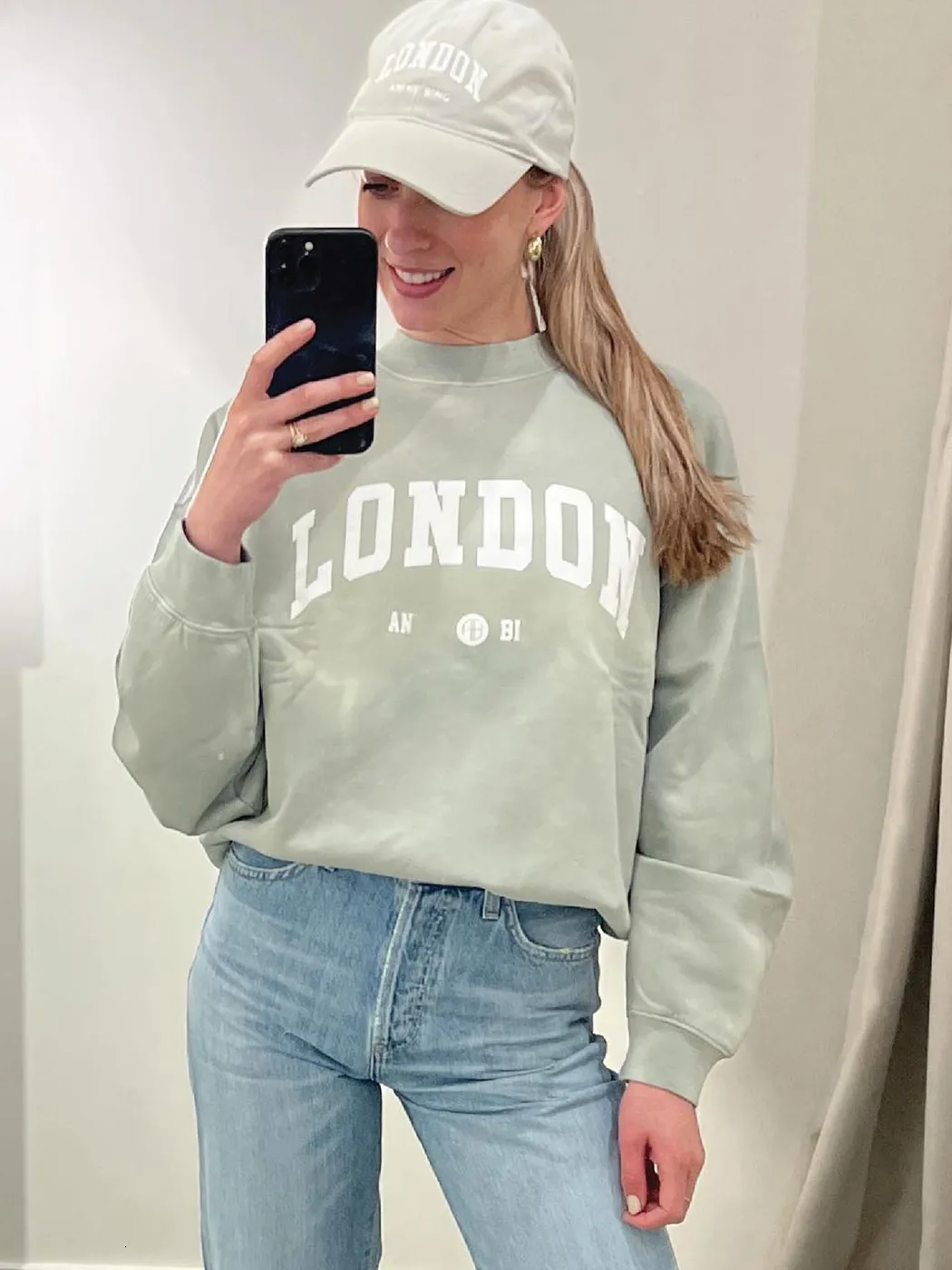 Femmes Hoodies Sweats Londres Sweat Femmes Printemps Automne Vêtements Lettre Imprimé Vintage Tops Mode Pulls Femme 230725