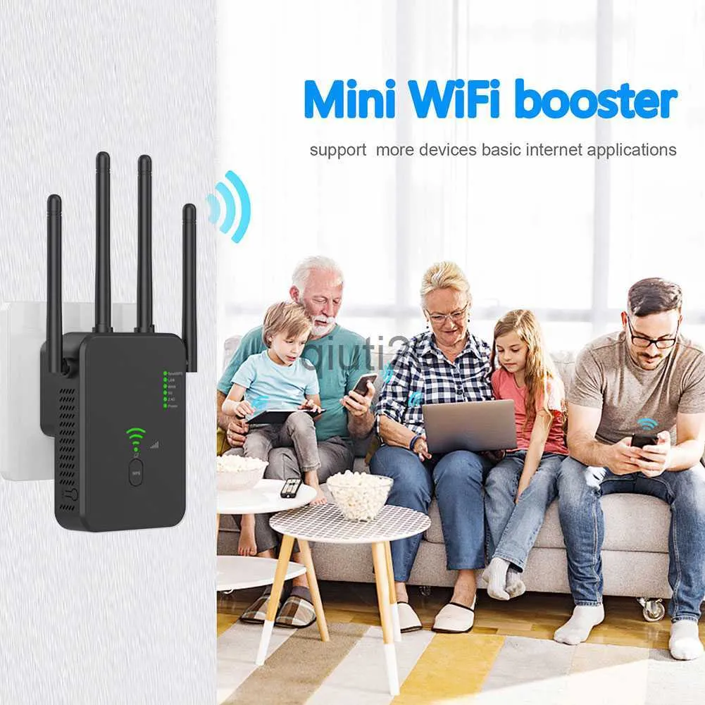 Routers 1200Mbps Wifi Router Long Range Extender 802.11b/G/N