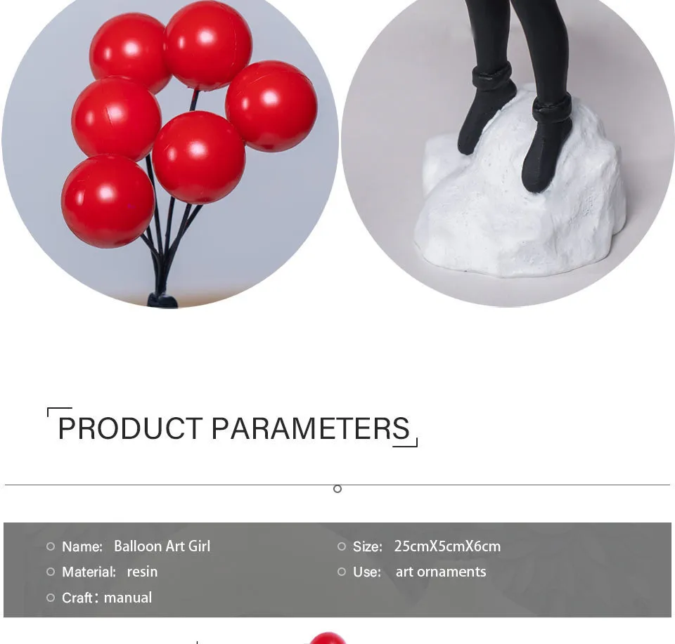 Banksy Inspired Balloon Girl Sculpture Modern Art From Deng10