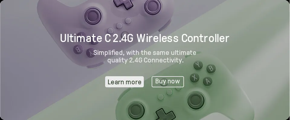 Gamepad 8BitDo Ultimate C 2.4G – Púrpura - Compatibilidad PC