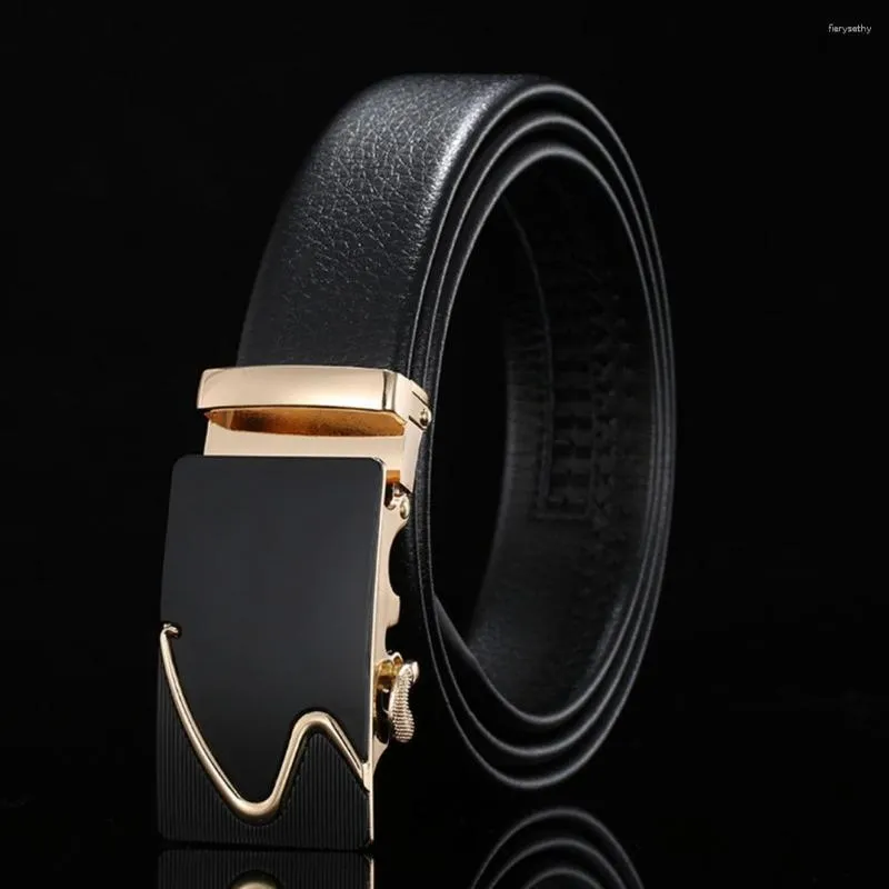 Belts Men Belt Durable Anti-slip Men's Business With Smooth Faux Leather Alloy Buckle For Meetings Commutes Double Slide Rail