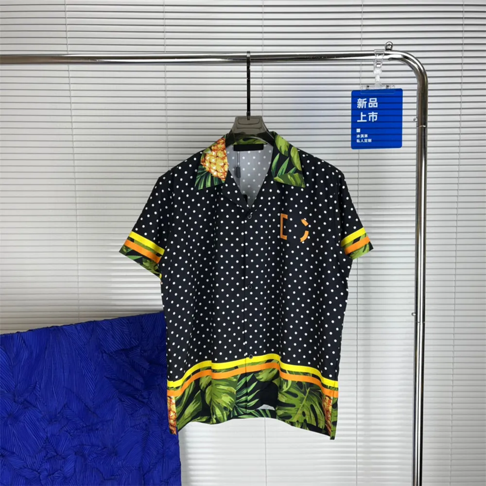 Mens Designer Shirts Summer Short Sleeve Casual Shirts Fashion Hateble Shirts Men Beach Style Asian Size M-3XL