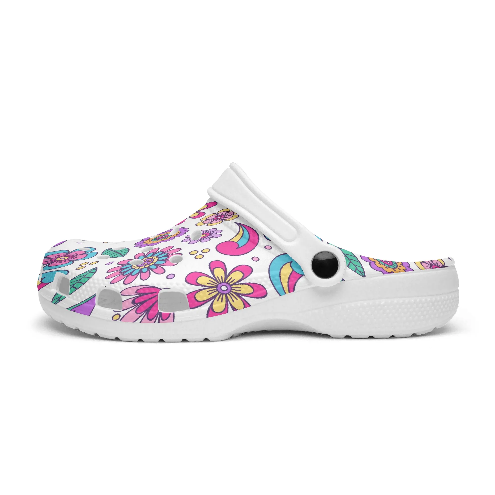 Sapatos personalizados diy chinelos masculinos femininos com estampas de flores de várias cores tênis 36-48