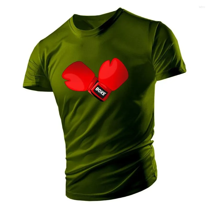 T-shirts pour hommes Hommes musclés Boxe Sports Graphiques Impression 3D T-shirt Été Tendance Rue Tough Guy Confortable Séchage rapide Manches courtes