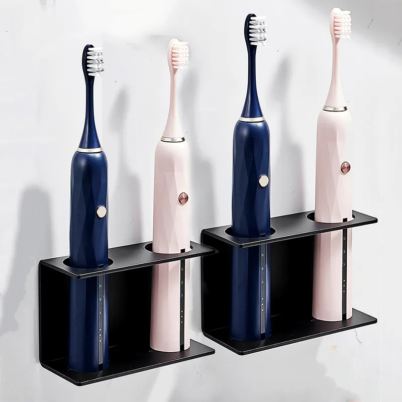 Stainless Steel Toothbrush Holder Wall Mount - Electric Toothbrush Organizer With 5 Head Slots