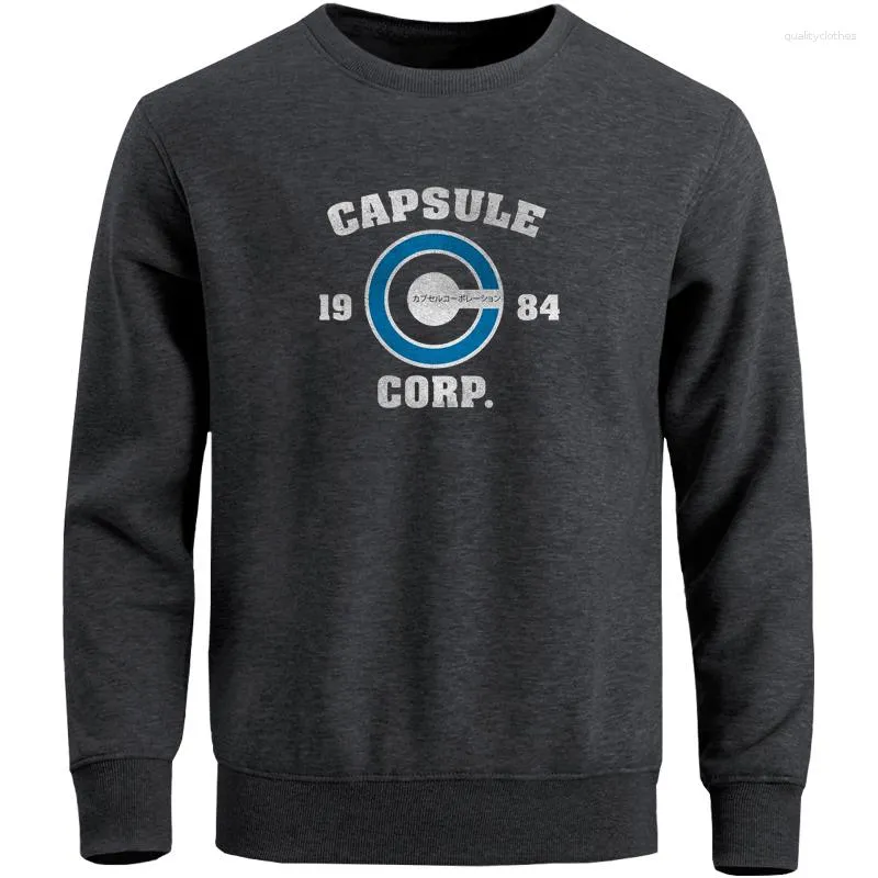 Sudaderas con capucha para hombre Corp 1984 Bulma Torankusu sudadera con capucha para hombre invierno polar cuello redondo pulóver Jumper Streetwear