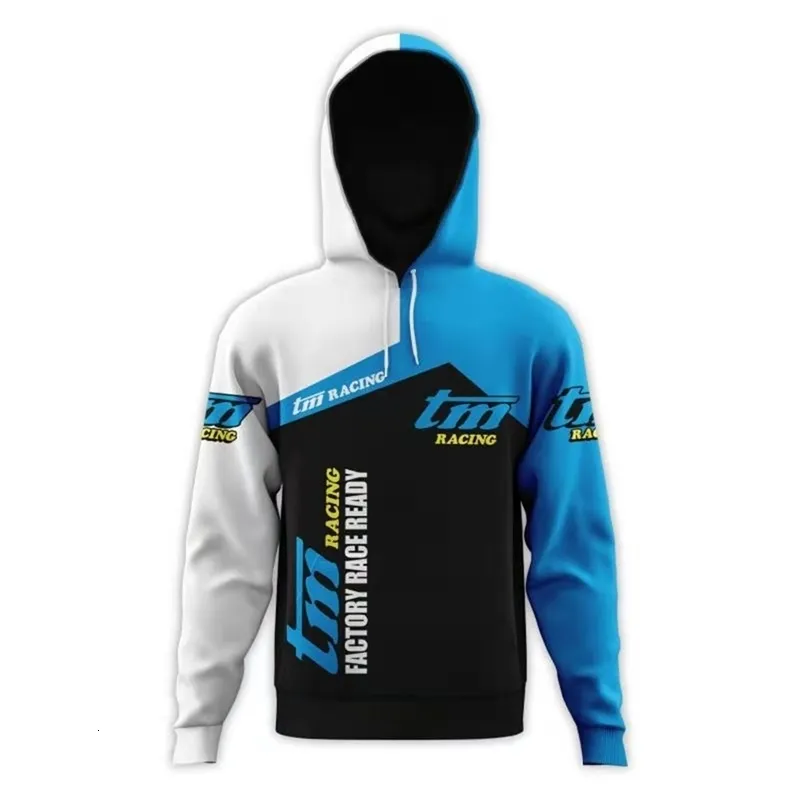 Мужские толстовок толстовок TM Racing Whodshirt 3D Цифровая печать толстовка Men__s Fashion Trend Pulver H 230725