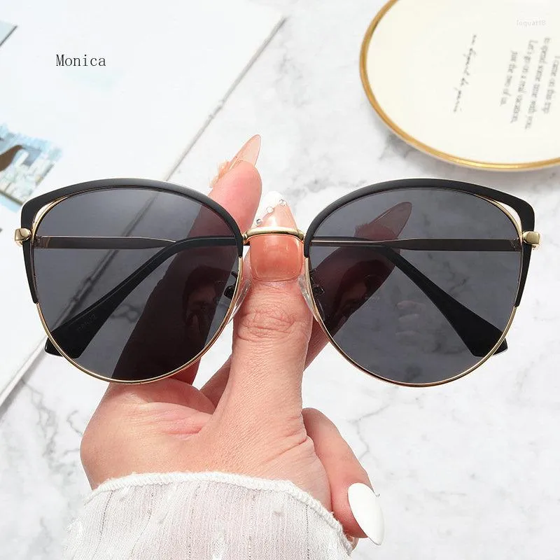 Óculos de sol moda olho de gato feminino homem designer ao ar livre condução pesca Uv400 Gafas De Sol