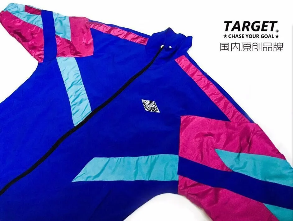 Vintage Patchwork Jacket - Japanese Style Y2K Windbreaker