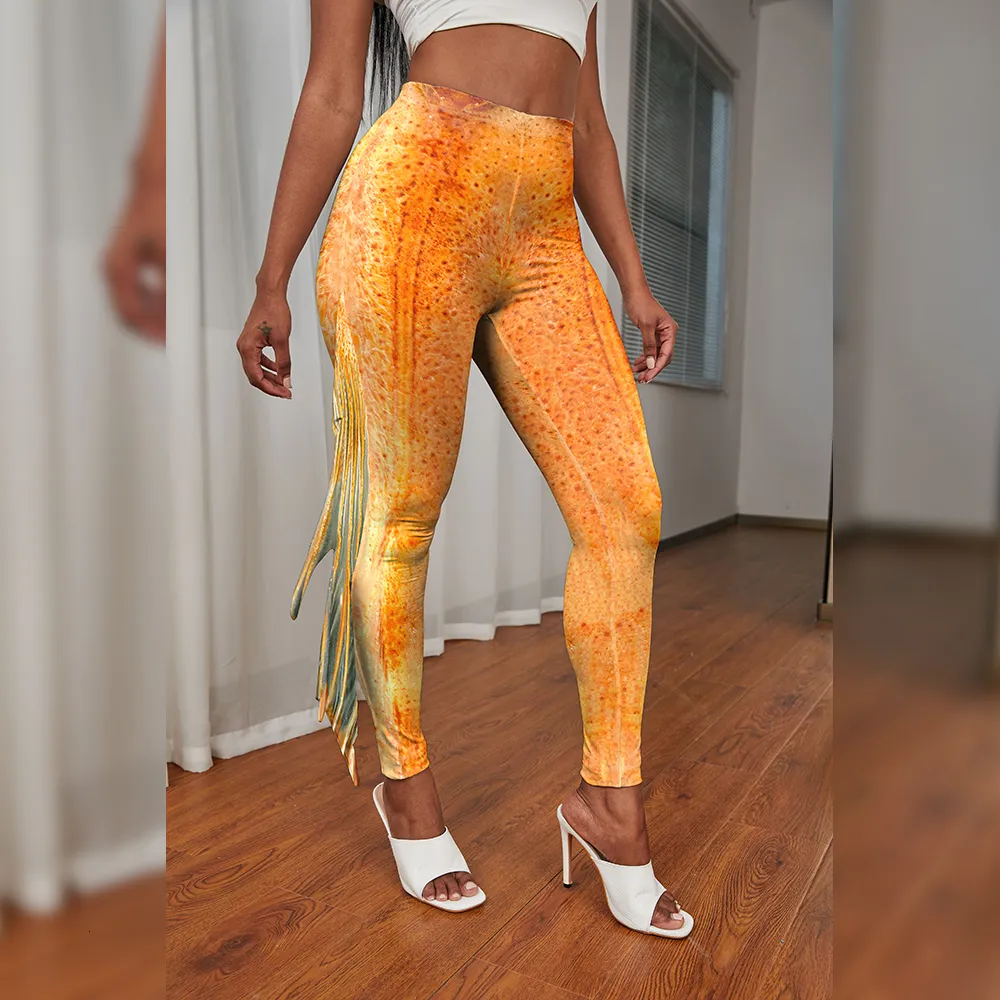 Womens Leggings VIP FASHION Women Mermaid Leggings Costume