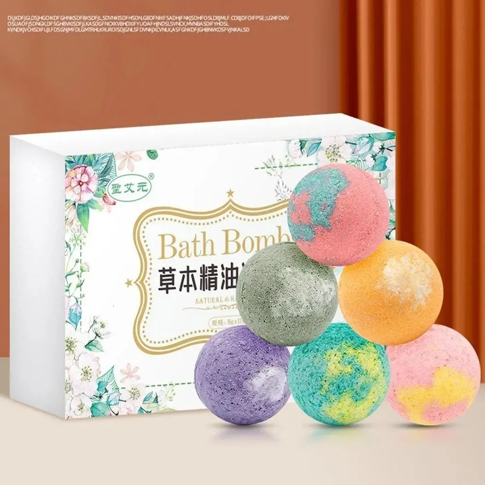 Bath Tools Akcesoria Juego de Bolas Bao Burbujas Aceite Esencial Hierbas 12 Piezas Natural Heego A Mano Juego Pies Spa M 230725