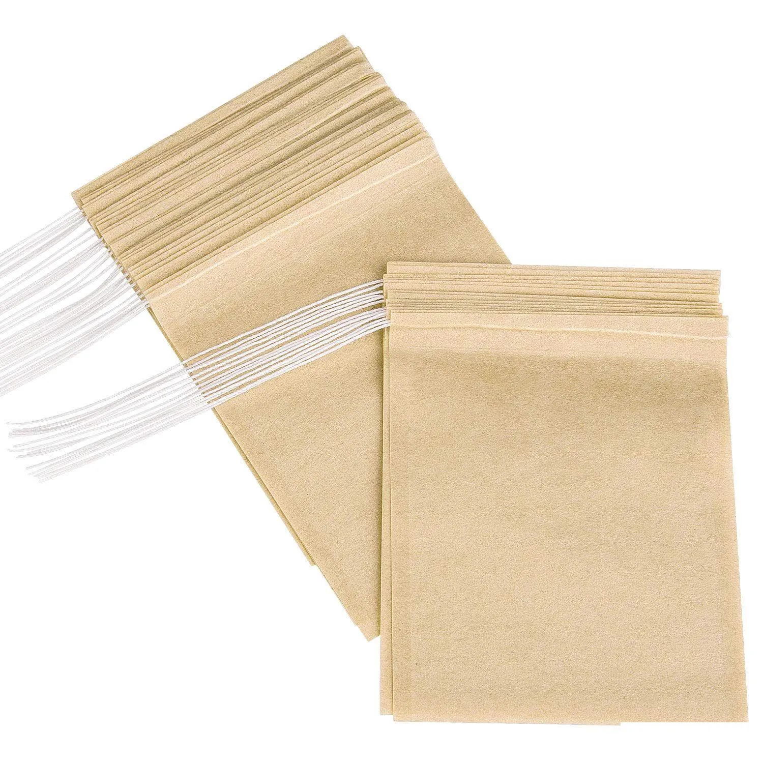 Kaffe te -verktyg 100 datorer/partiefilter PASS PAPPER PAPPER Naturligt oblekt 6x8cm för löst bladvit färg Drop Leverans Home Garden OTFX3