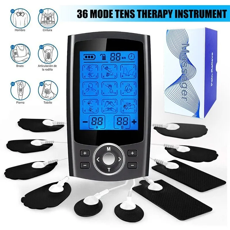 Gesichtsmassagegerät Tens Muskelstimulator 36 Modus Elektrische EMS Akupunktur Körpermassage Digitale Therapie Schlankheitsmaschine Elektrostimulator 230726