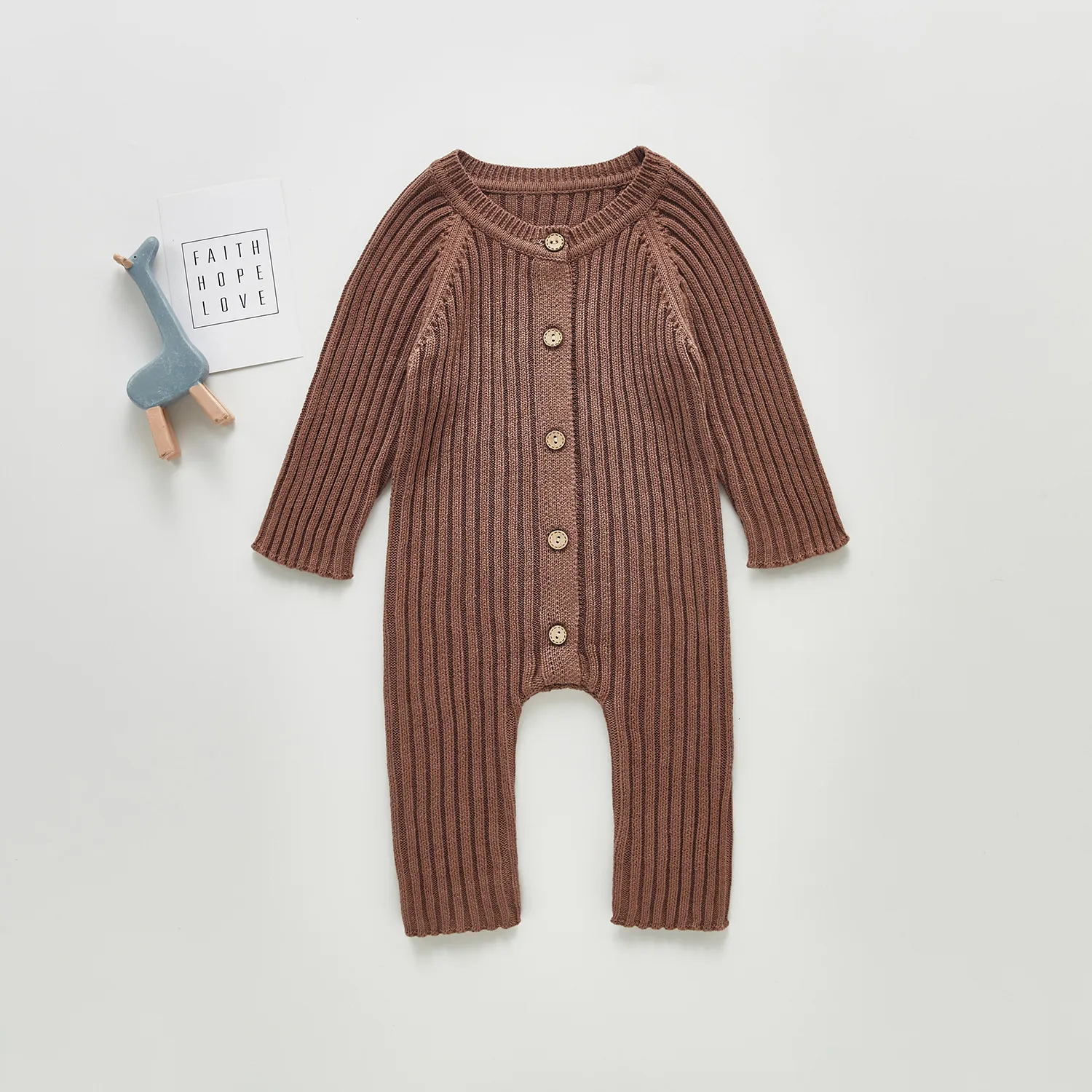 Family Matching Outfits Personalized Solid Knitting Cotton Long Sleeve  Outfit Toddler Baby Boys Girl Romper Spring Autumn Born Baby Girls Jumpsuit  230725 From 19,66 €