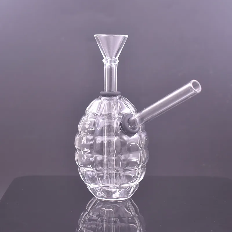 Portable Verre Bong Narguilés Bubbler Fumer Pipe Amovible Dab Rigs Fumer Tuyaux D'eau Accessoire avec Downstem Oil Burner Pipes 2pcs