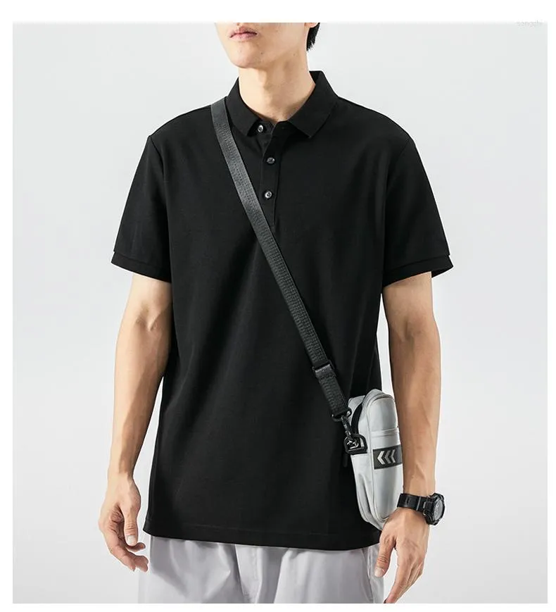 남성용 T 셔츠 M3312 여름 폴로 셔츠 짧은 슬로브 코튼 캐주얼 라펠 티셔츠 한국 버전 트렌드 느슨한 탑