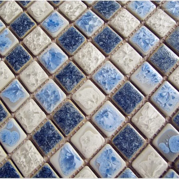 Tapeten Keramik Mosaik Fliesen Küche Backsplash Badezimmer Schwimmbad Wand Papier Fliesen Dusche Hintergrund Boder Porzellan Großhandel