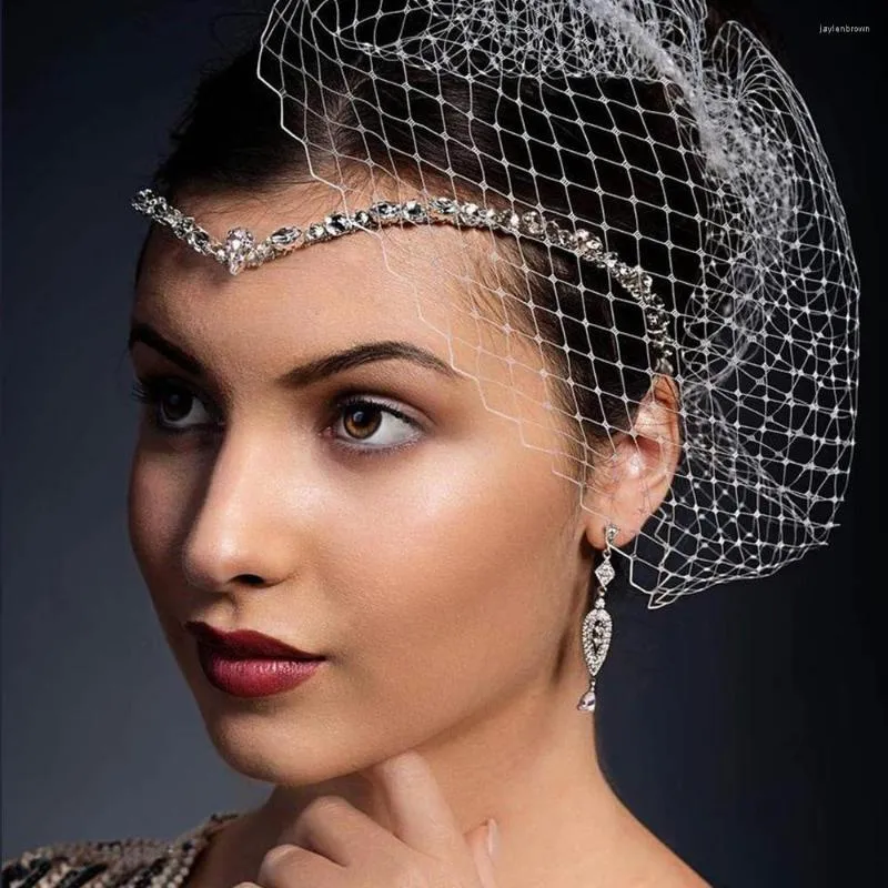 Coiffes Motif Mode Strass Accessoires Brillant Cheveux Chaîne Simple Et Polyvalent Goutte D'eau Front Chapeaux