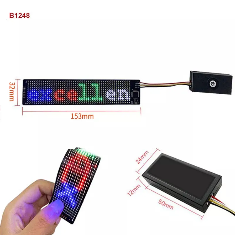 Pantalla Pantalla LED Mini Tira De Pantalla LED Flexible Luz A Todo