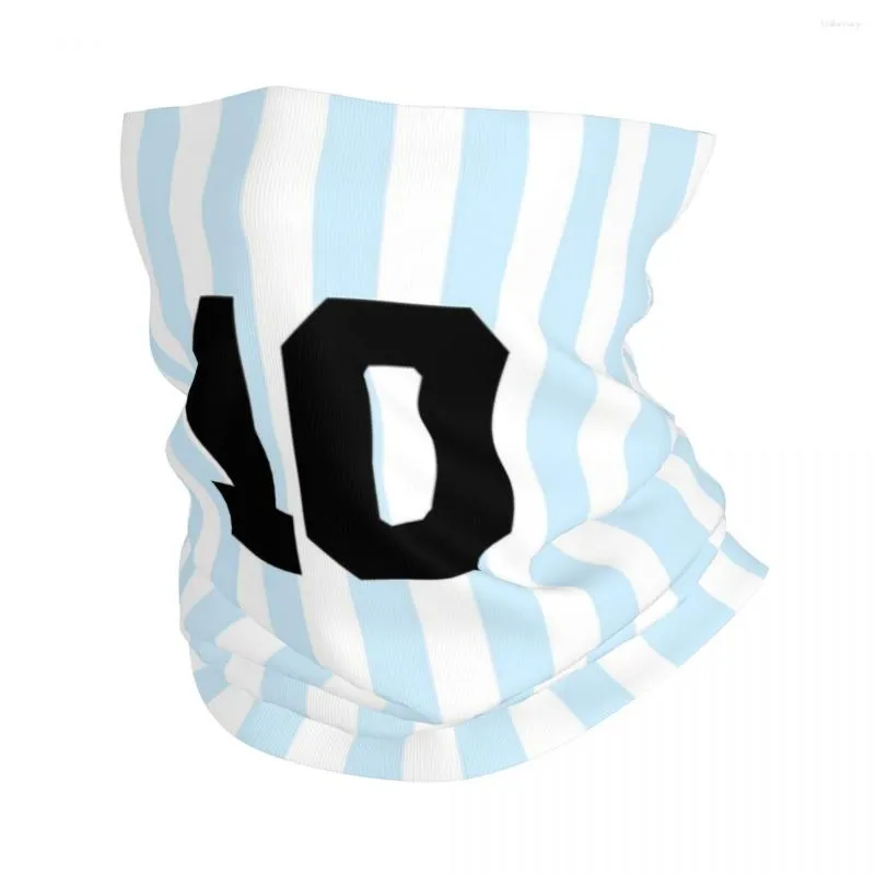 Szaliki Argentyna numer 10 bandana szyi okładka nadrukowana maska ​​szalik wielokrotnie używany wędkarstwo rowerowe dla mężczyzn kobiety dorosłe zima