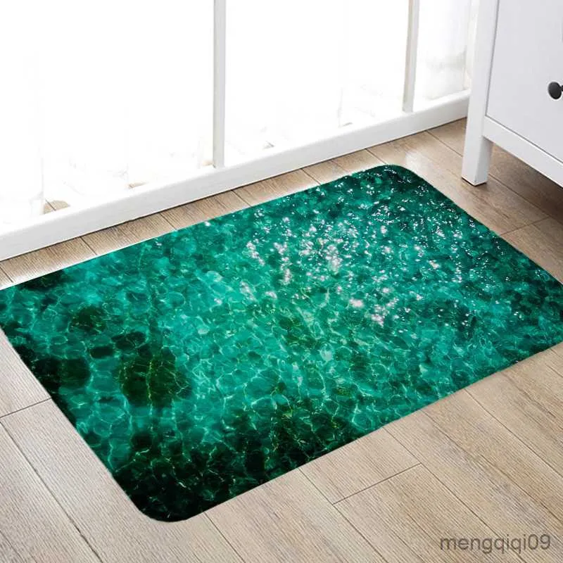 Tapis Impression 3D Créative Multi Couleur Couloir Tapis et Tapis pour Chambre Salon Tapis Cuisine Salle de Bains Antidérapant Tapis de Sol R230726