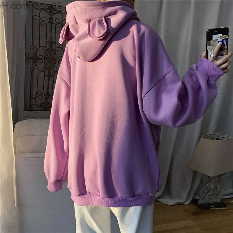 Heren Hoodies Sweatshirts Mode Hoodie Heren Valentine Bear Hoodie Heren Herfst/Winter Plus Dikke Wollen Hoodie Design Sense Niche Trend Wild Losse Jas Z230726